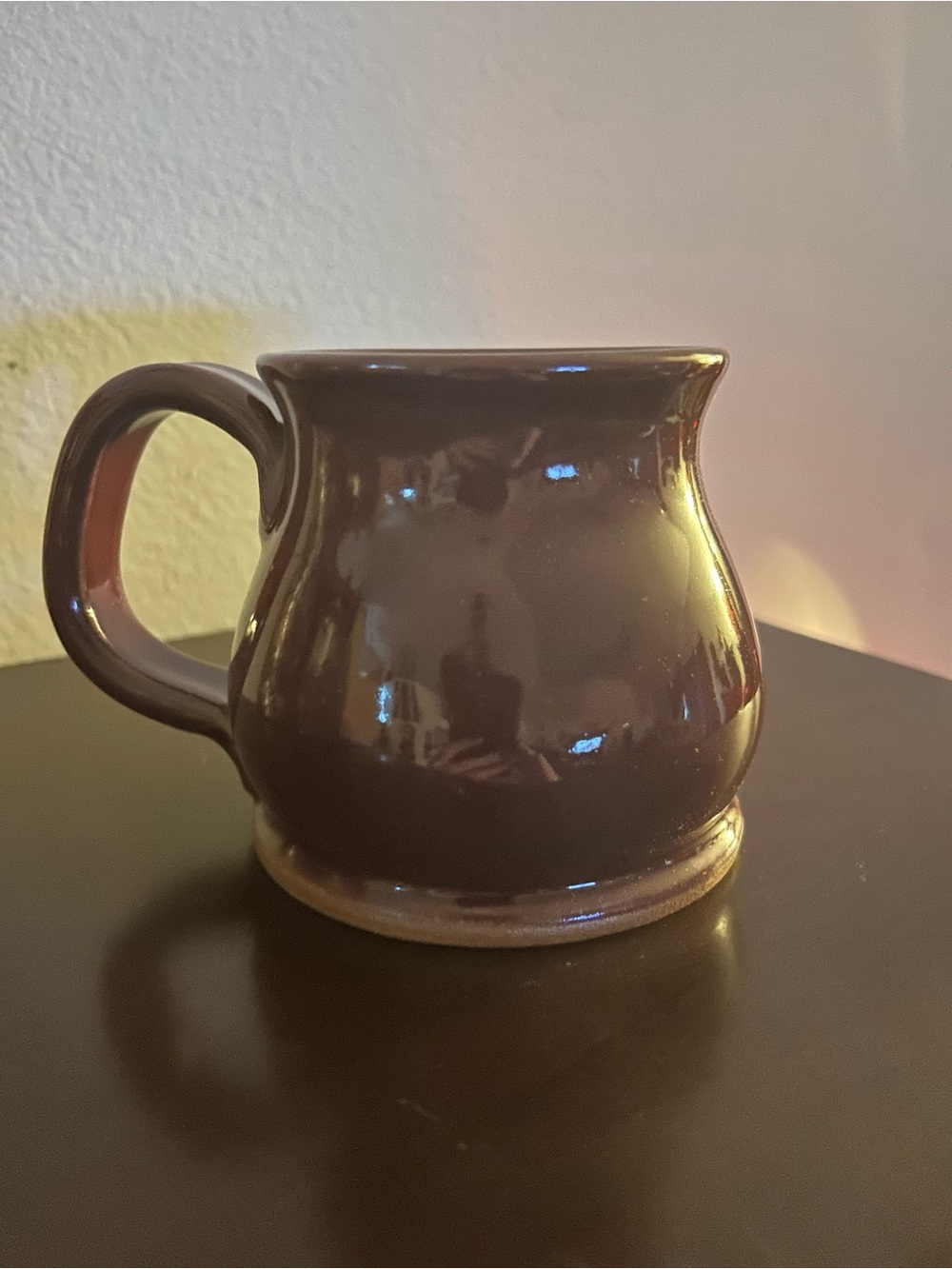 New Maroon Stoneware Handmade Pemberley 1813 Mug Jane Austin Pride & Prejudice - Picture 2 of 3